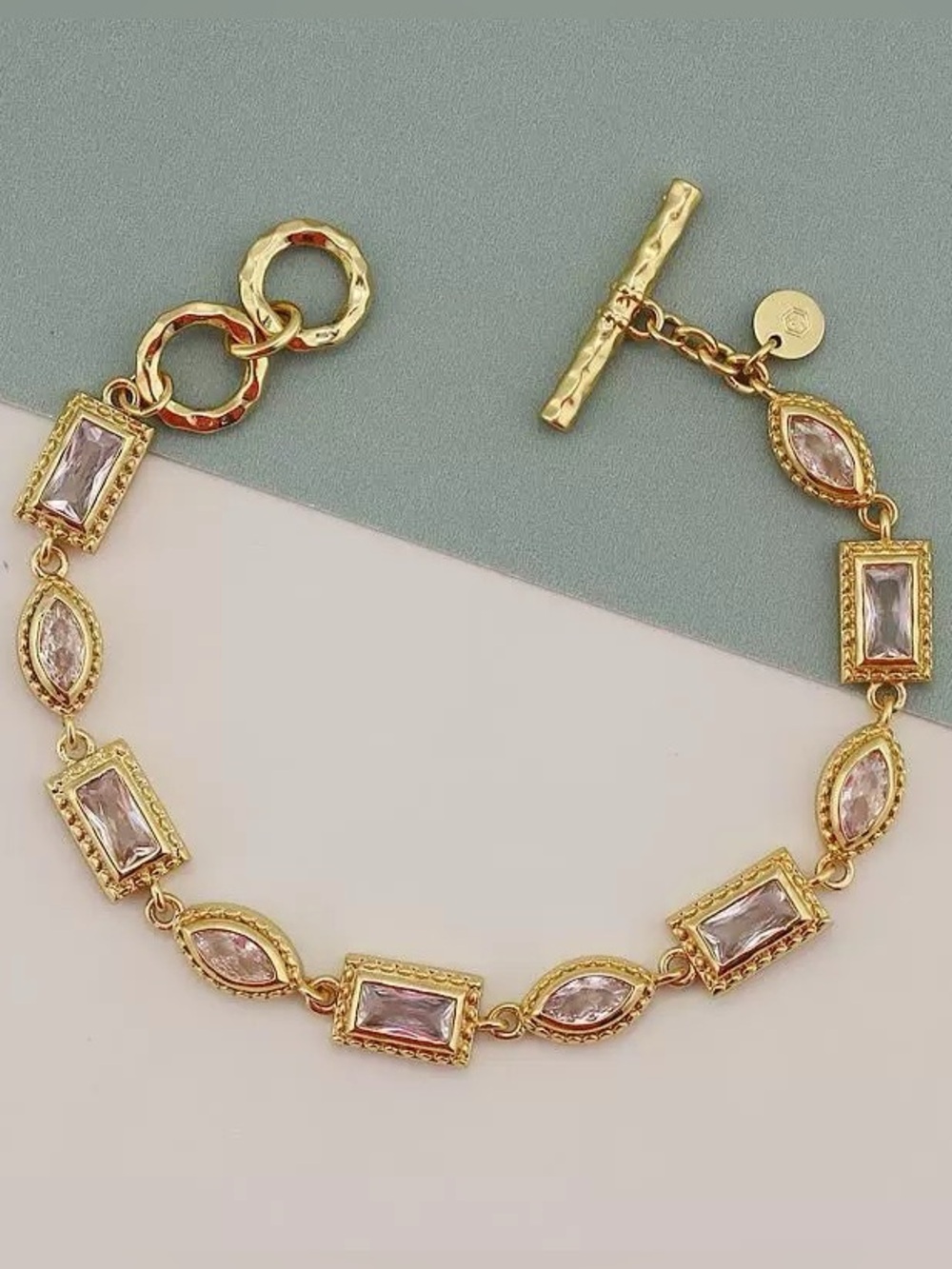 NWOT Julie Vos Baguette CZ Tennis Bracelet
